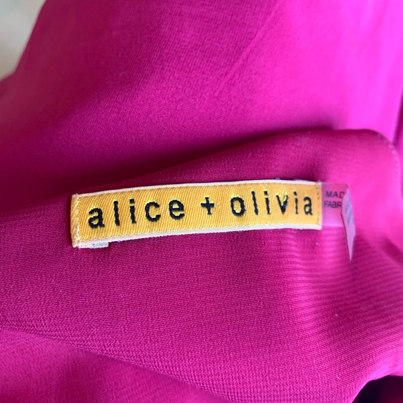 Alice and Olivia magenta spaghetti strap dress S - Picture 4 of 8